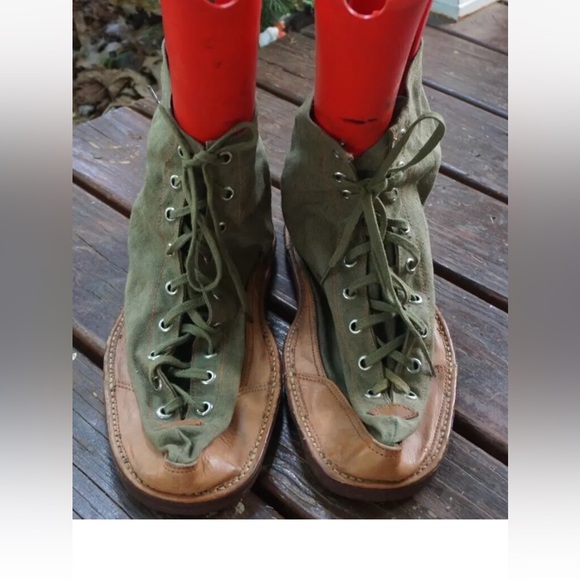 Vintage 1940s JJ Chabrat WWII French Military Ice Snow Boots Cleats France sz 52 - Picture 2 of 14